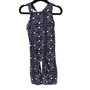 Ade + Ayo Navy and White Jumpsuit Size 3-6 Months Overalls 100% Cotton